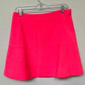 Jcrew hot pink mini skirt size 6